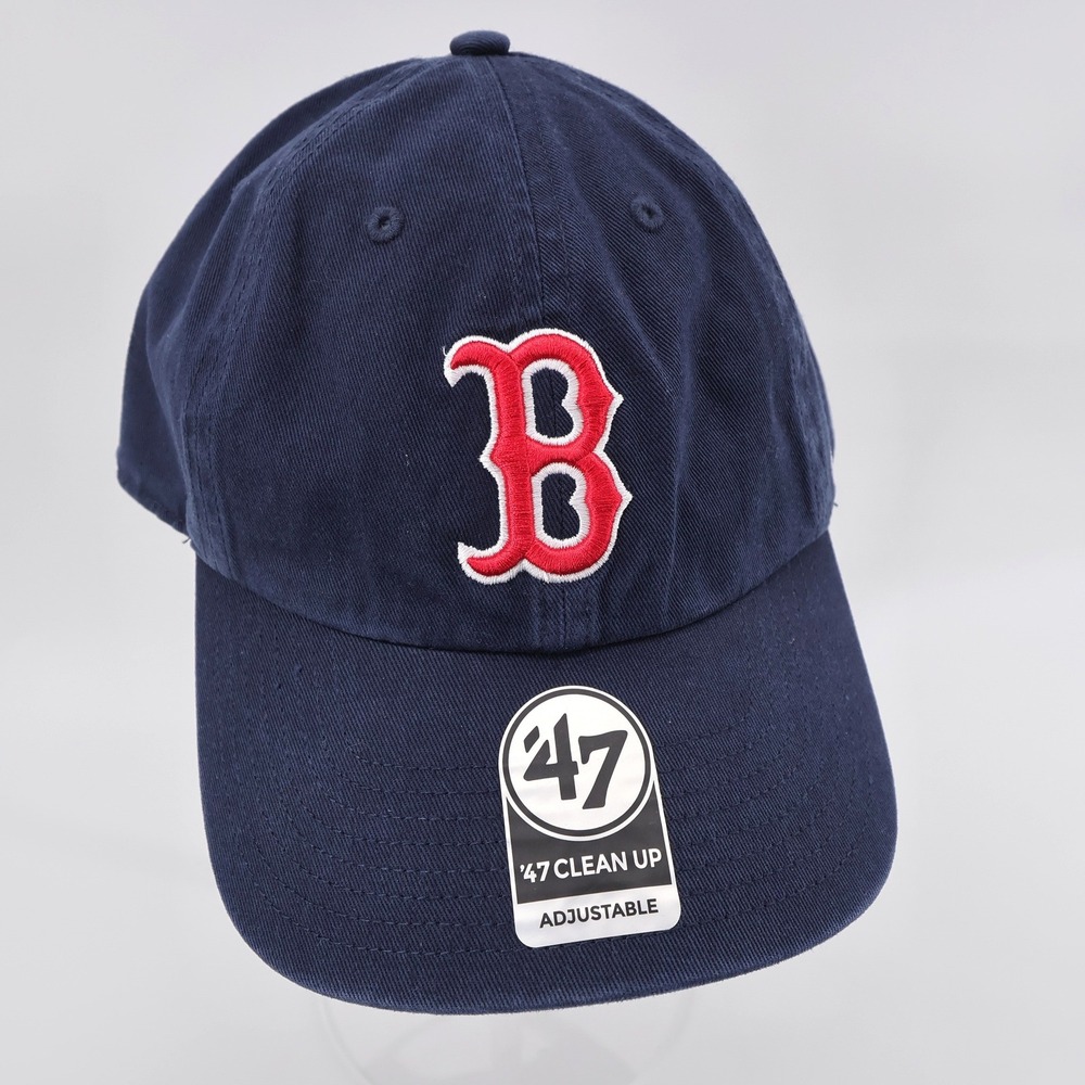 47 Brand Boston Red Sox Clean Up Baseball Hat Navy Blue OSFA Mens OSFA
